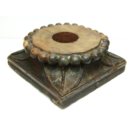 Świecznik z drewna egzotycznego Rzeźbiony XL